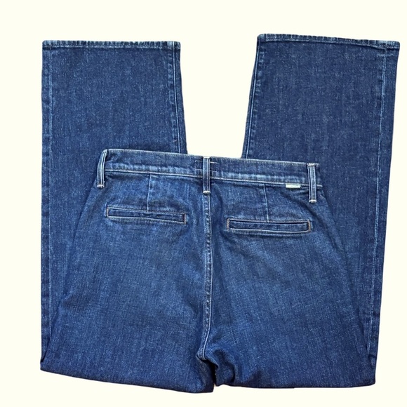 MOTHER The Dodger Prep Ankle High Rise Wide Leg Denim Jean Yee Haw Size 26 NEW - Picture 6 of 13